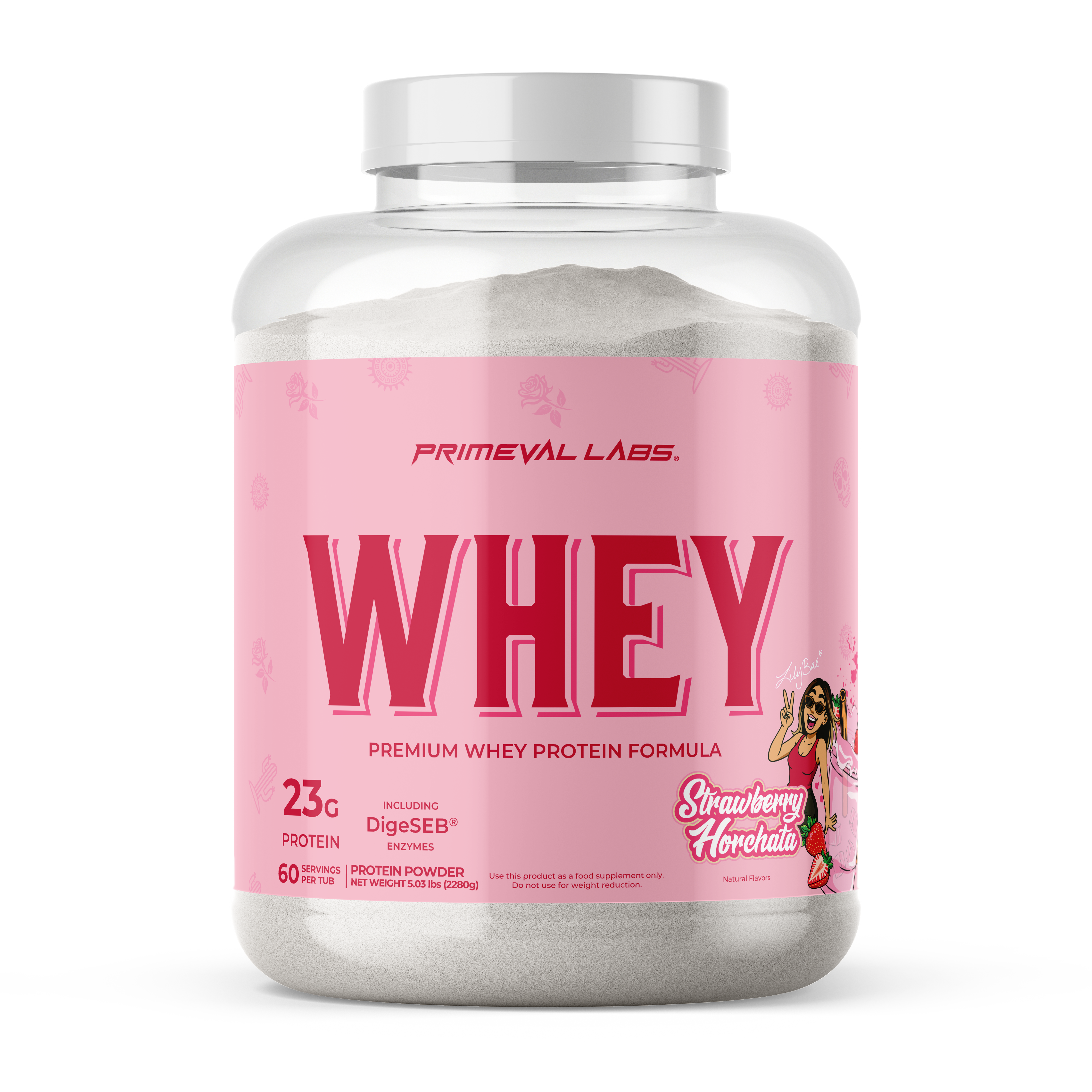 Whey Strawberry Horchata - Lily Bae Collaboration - Primeval Labs