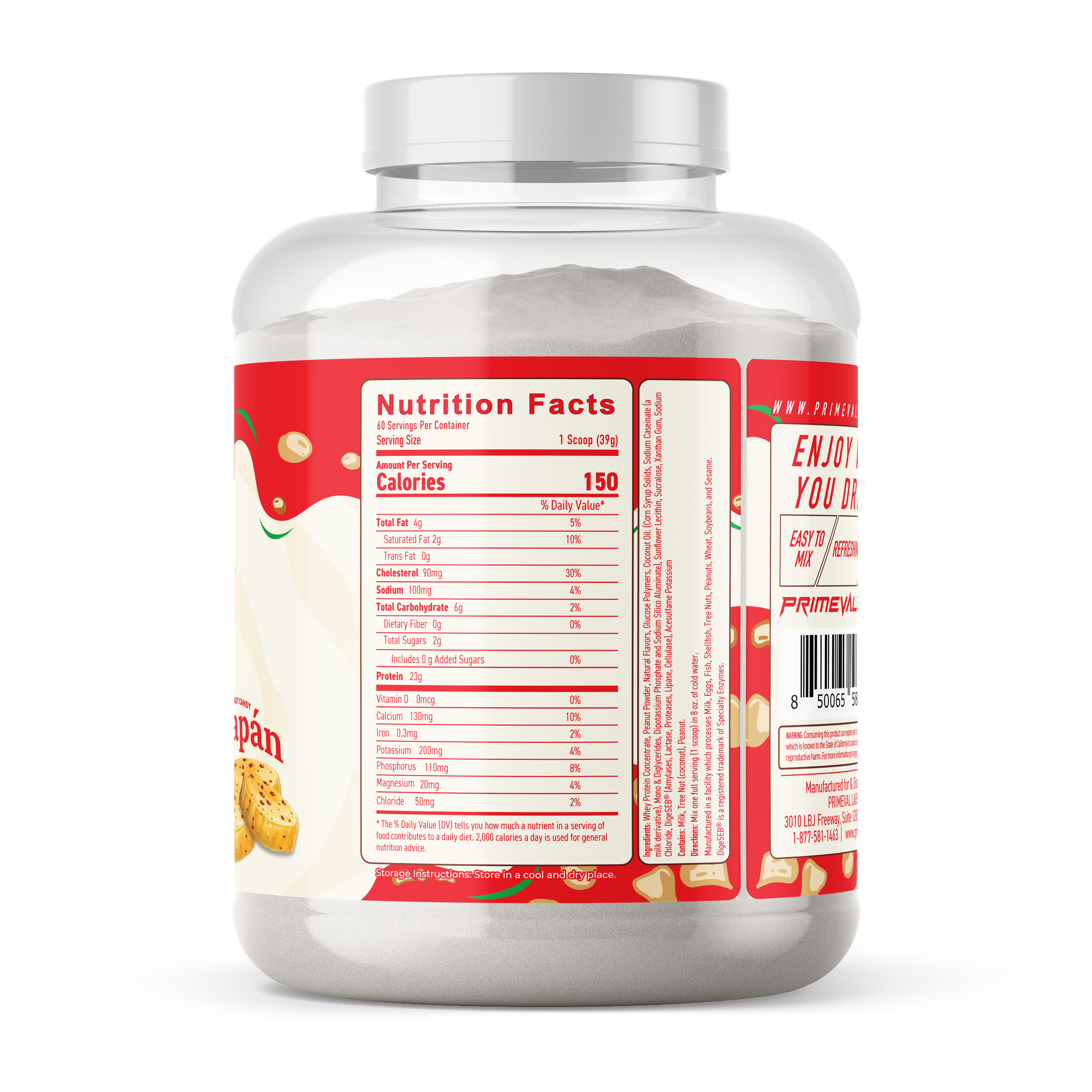 Mazapan Whey Protein PROTEIN - Primeval Labs
