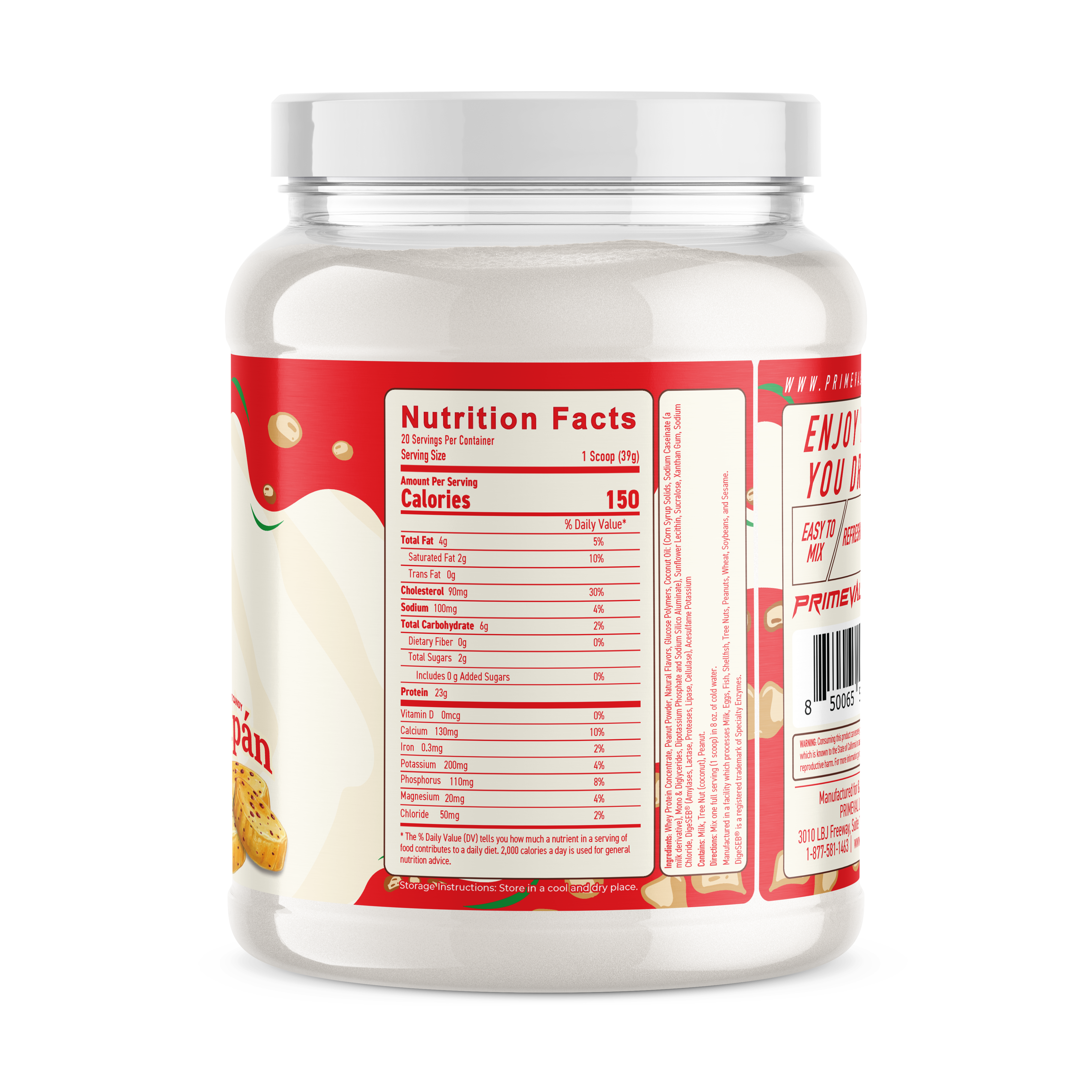 Mazapan Whey Protein PROTEIN - Primeval Labs