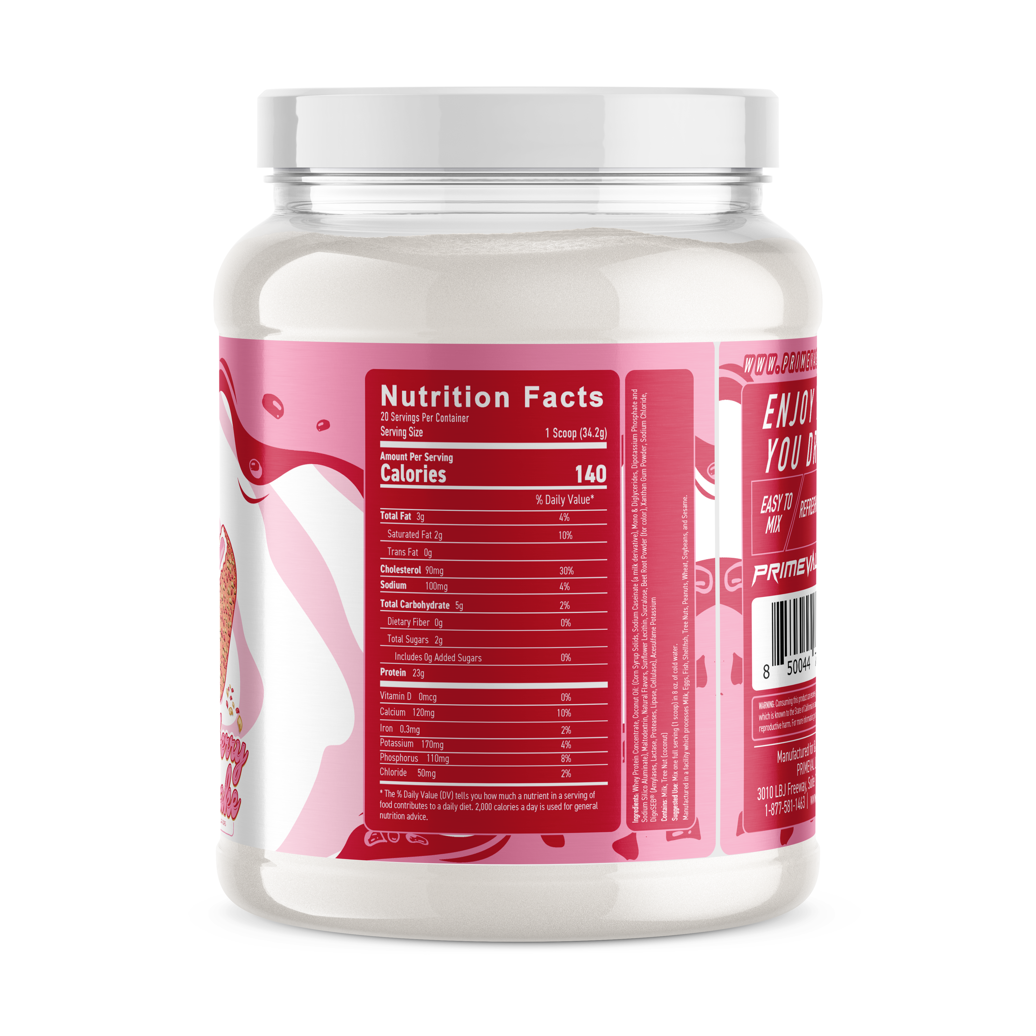Strawberry Shortcake Whey Protein PROTEIN - Primeval Labs
