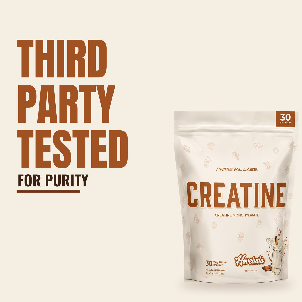 Creatine Monohydrate Stick Packs - 30 Servings