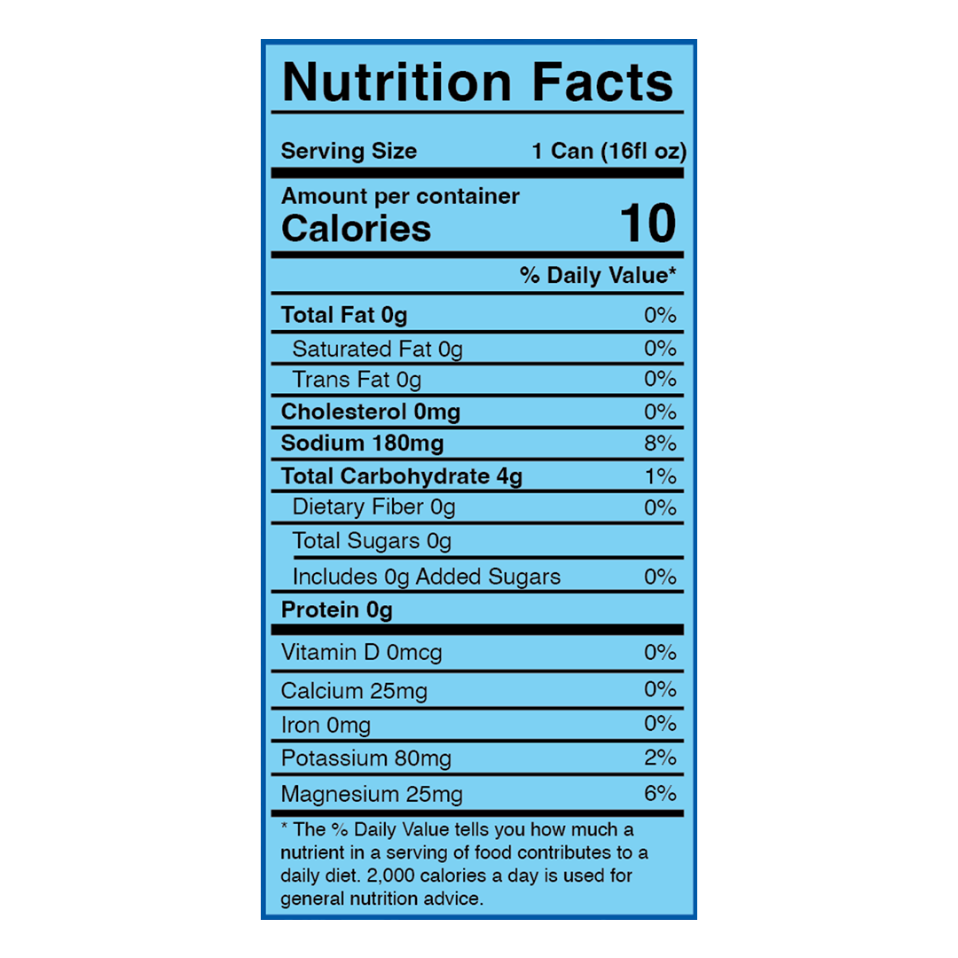 Energy Drink Nutrition Facts - Lost and Found Energy