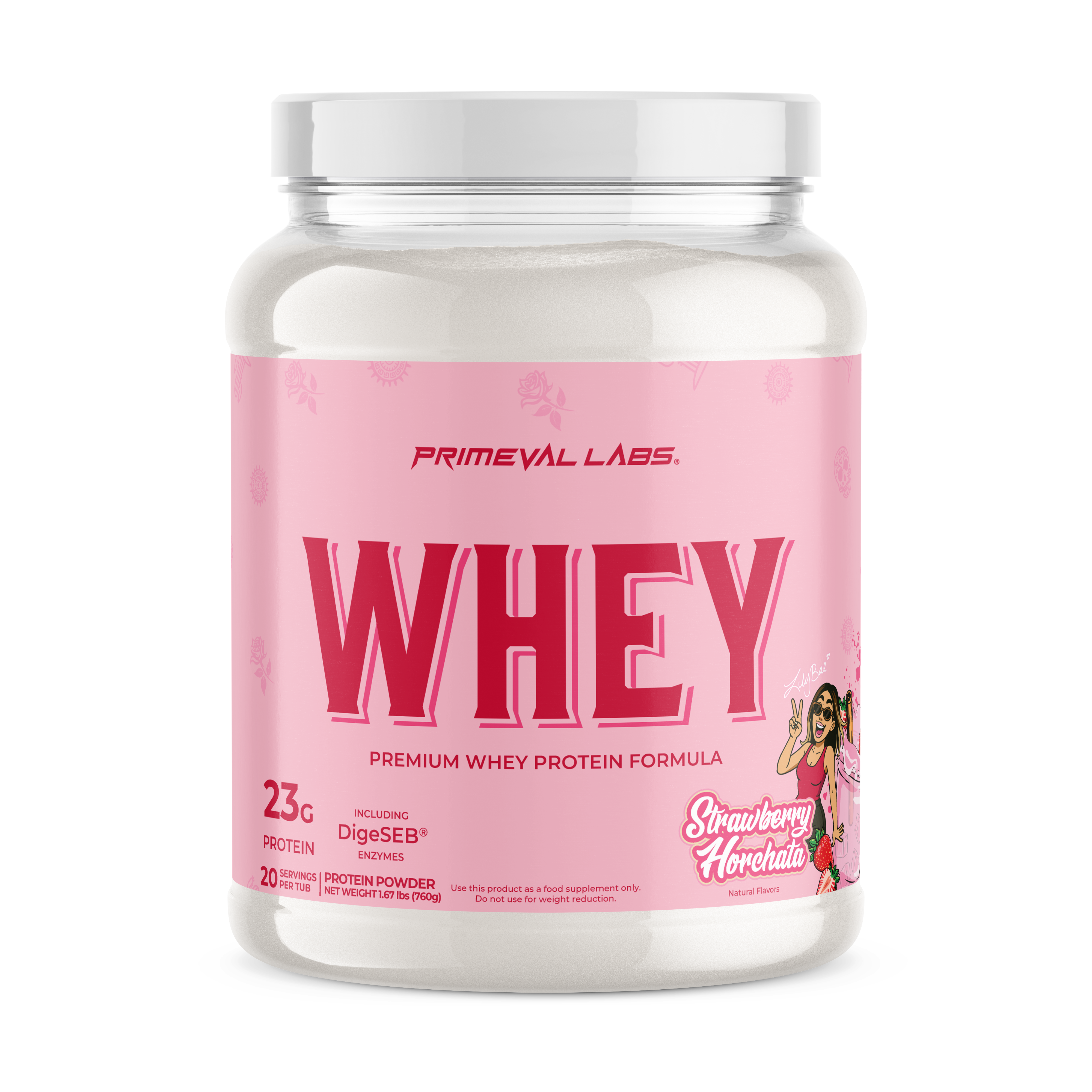 Whey Strawberry Horchata - Lily Bae Collaboration  - Primeval Labs