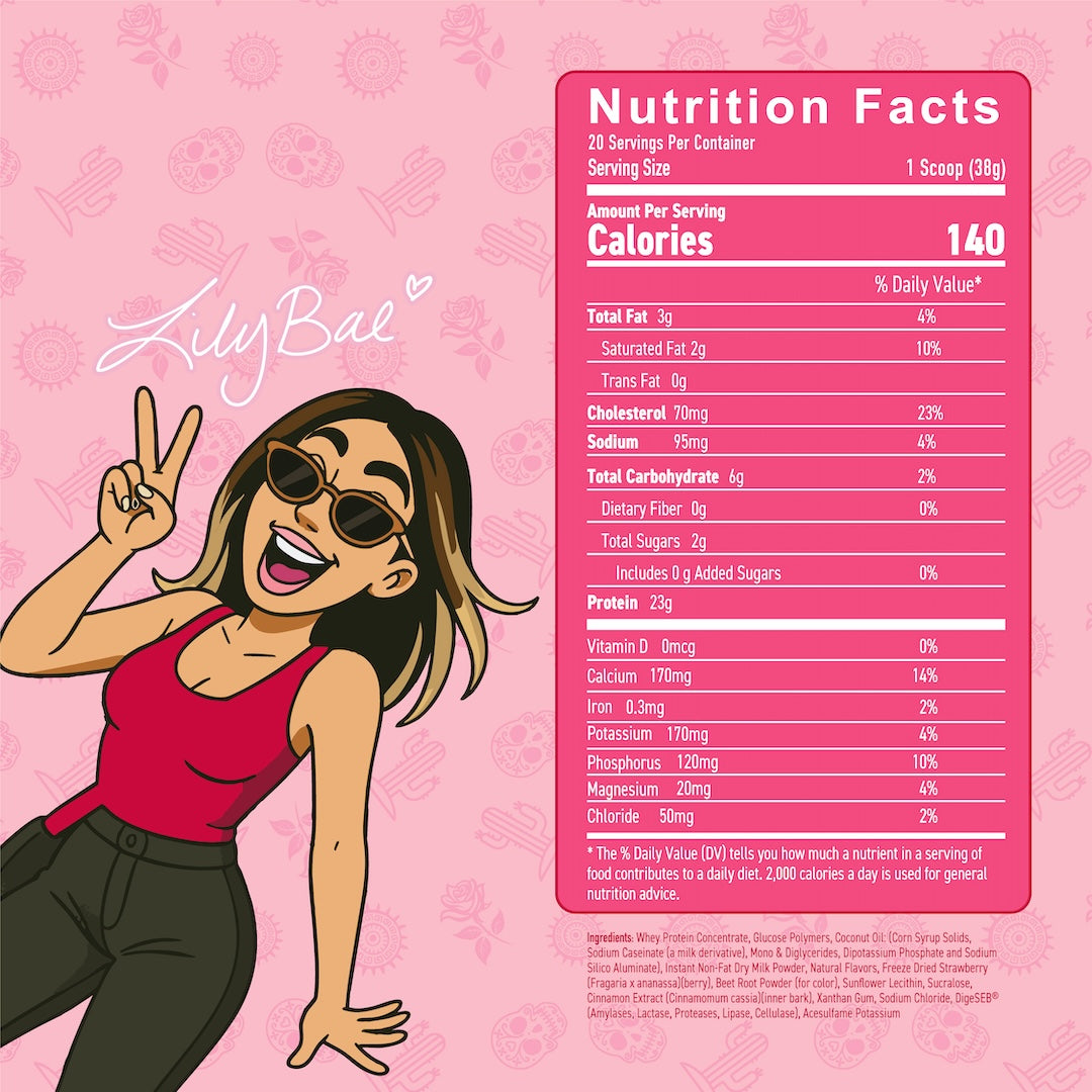 Whey Strawberry Horchata - Lily Bae Collaboration  - Primeval Labs