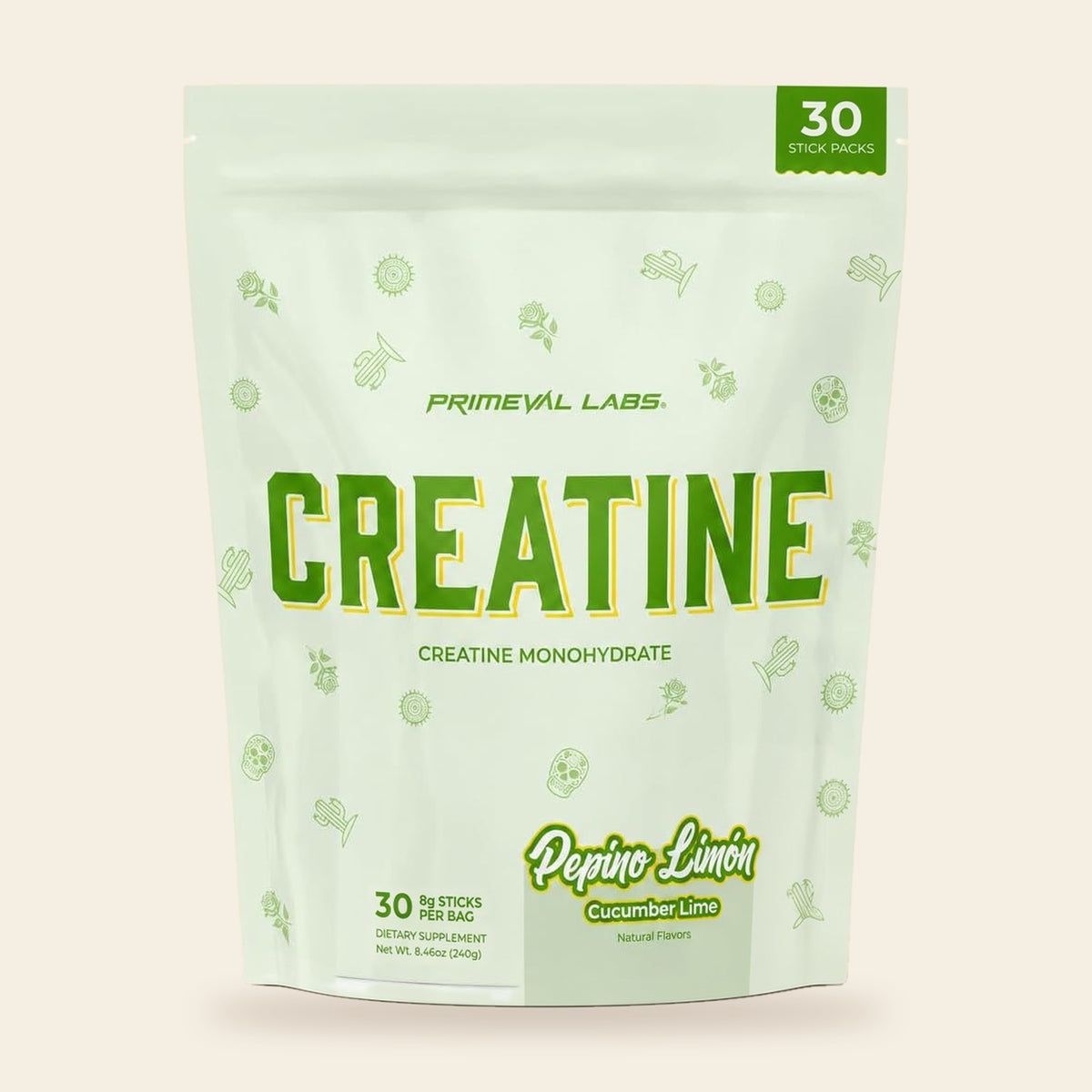 Creatine Monohydrate Stick Packs - 30 Servings
