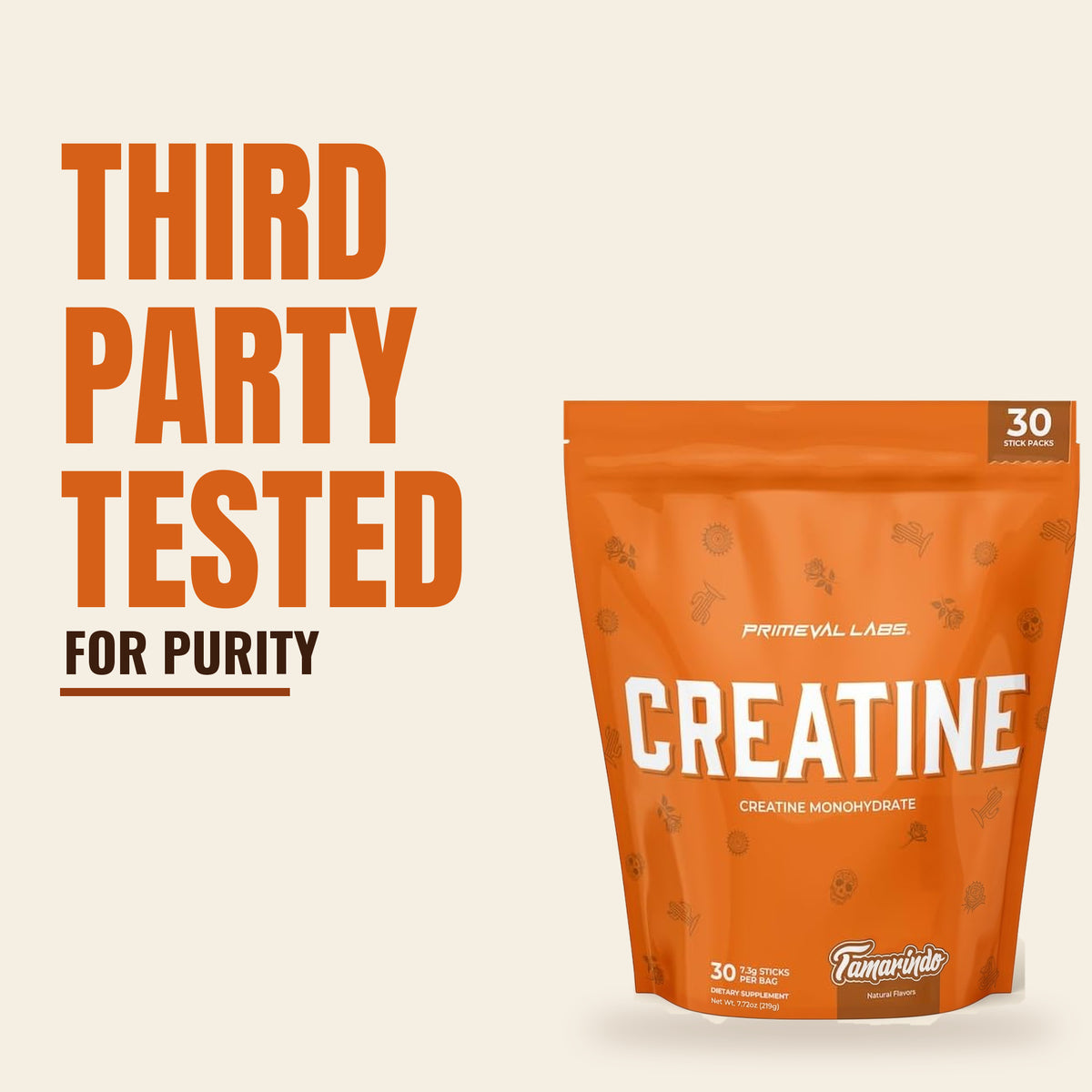 Creatine Monohydrate Stick Packs - 30 Servings