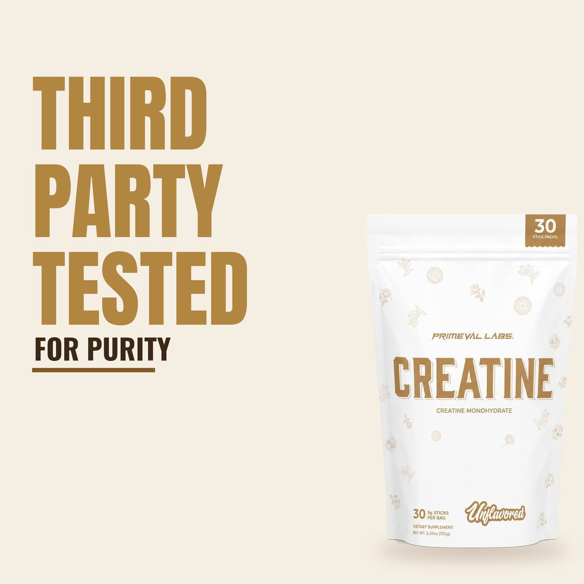 Creatine Monohydrate Stick Packs - 30 Servings