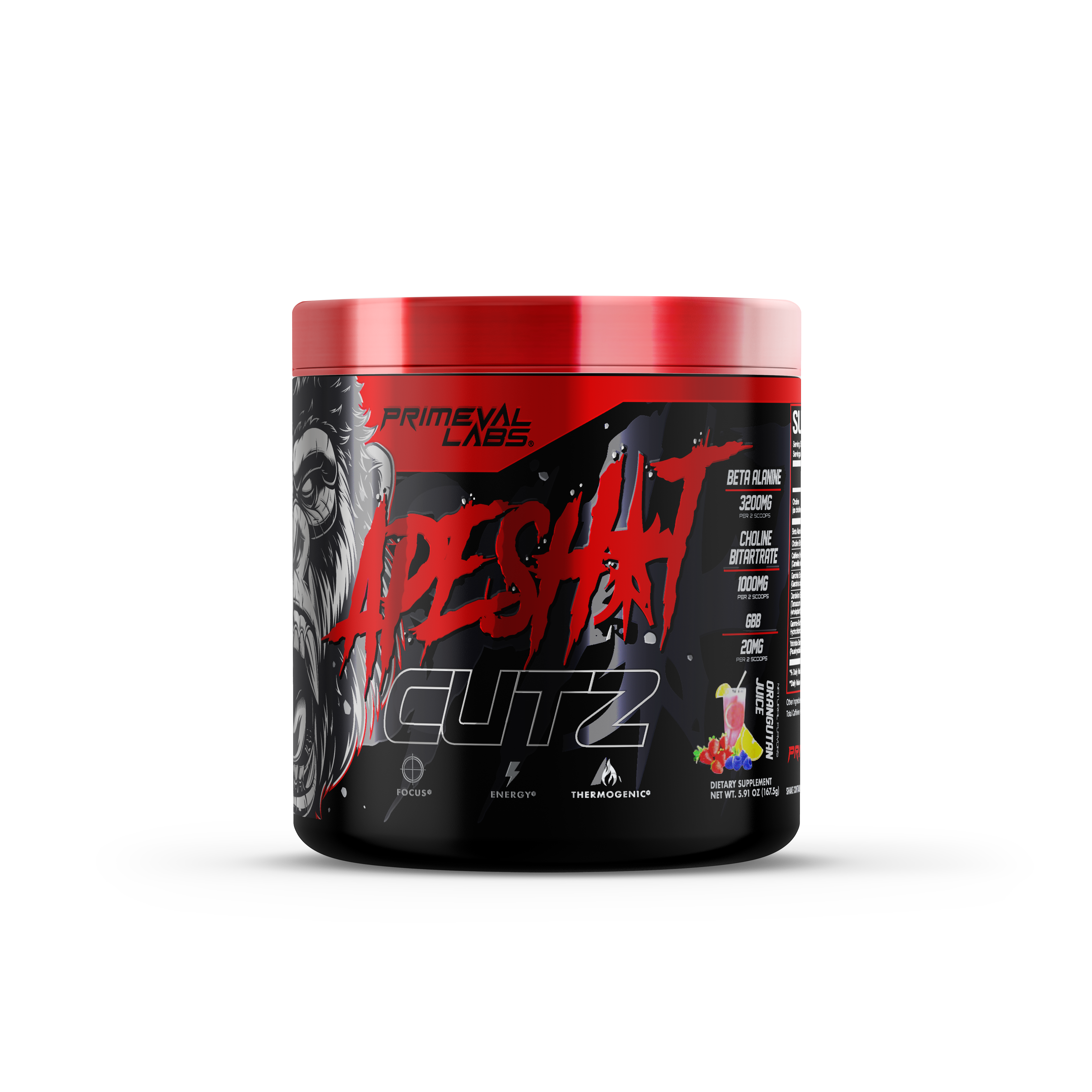 Ape Sh*t Cutz Thermogenic Fat Burner Pre-Workout  - Primeval Labs