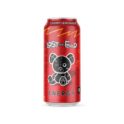 Cherry Lemonade 12 Can Case | Lost & Found Energy Drink - Primeval Labs