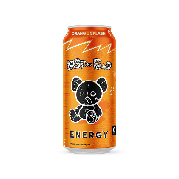 Orange splash energy drink