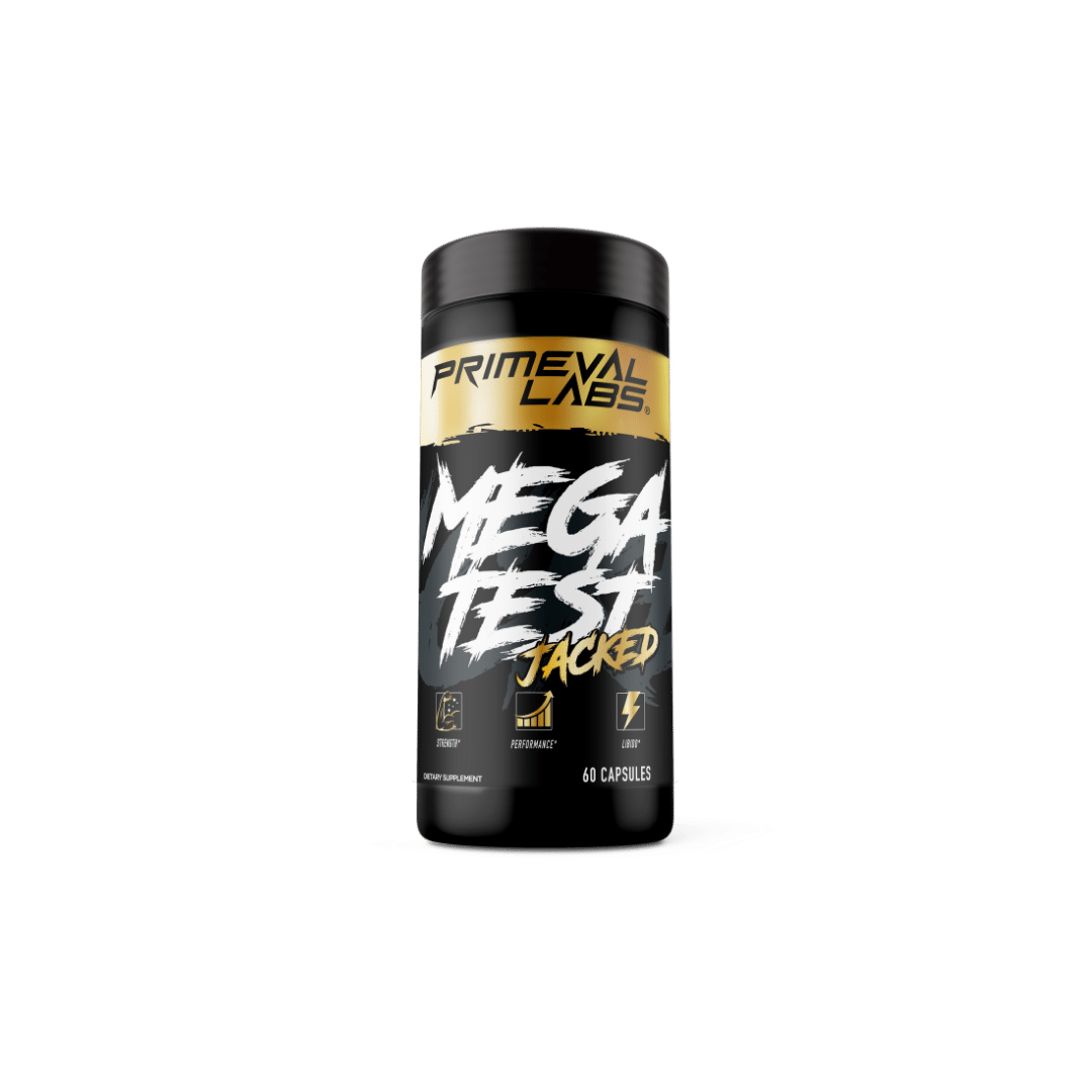 MEGA TEST JACKED w/ TONGKAT ALI BODYBUILDING SUPPLEMENT- Primeval Labs