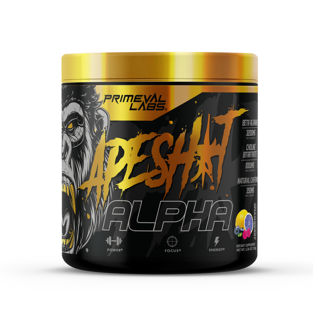 Ape Sh*t Alpha High Stim Pre Workout Supplement Powder  - Primeval Labs