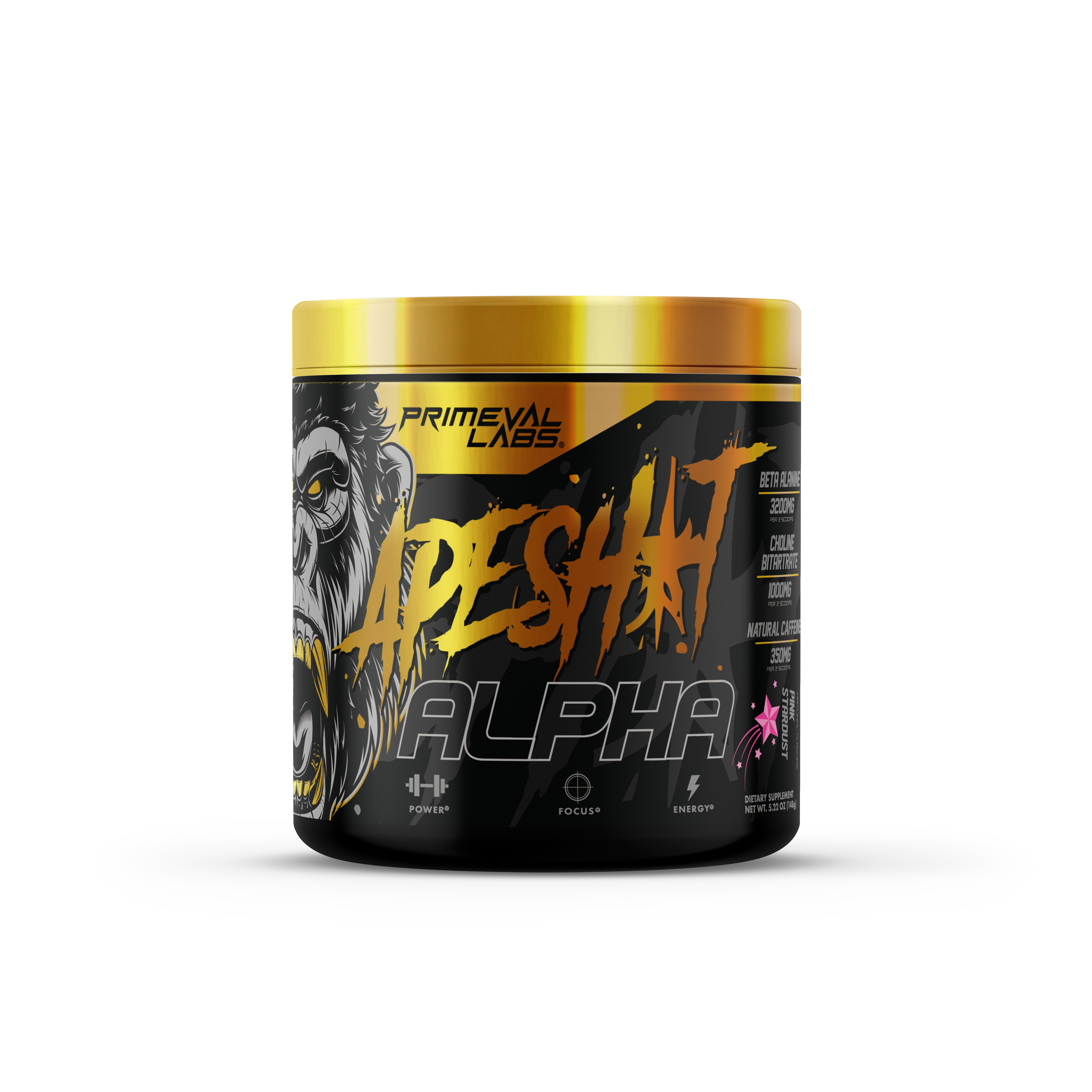 Ape Sh*t Alpha High Stim Pre Workout Supplement Powder  - Primeval Labs